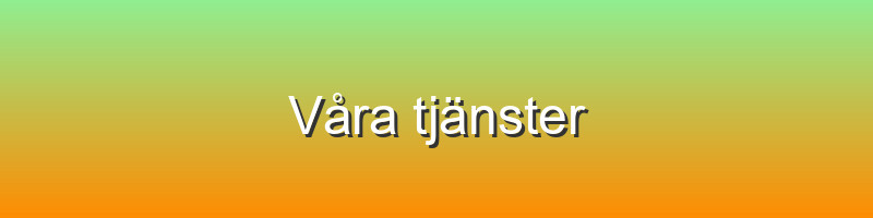 Våra tjänster